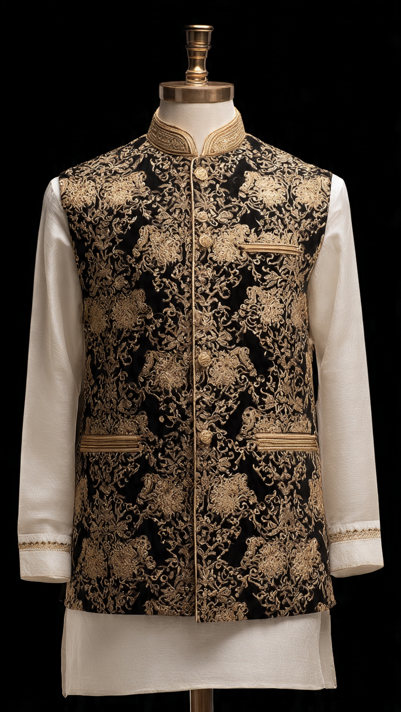 Coatluxe Maroon Wedding Waistcoat