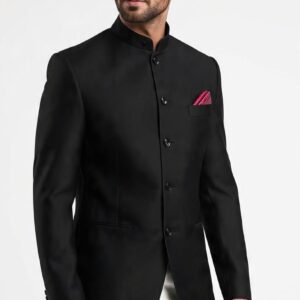black prince coat for men band gala wedding wear